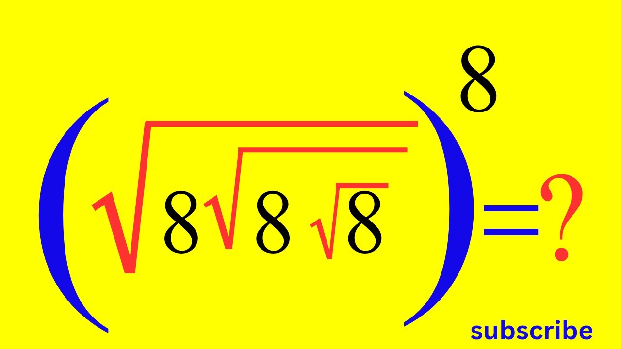 A Nice Algebra Math Simplification Problem | Can you solve?