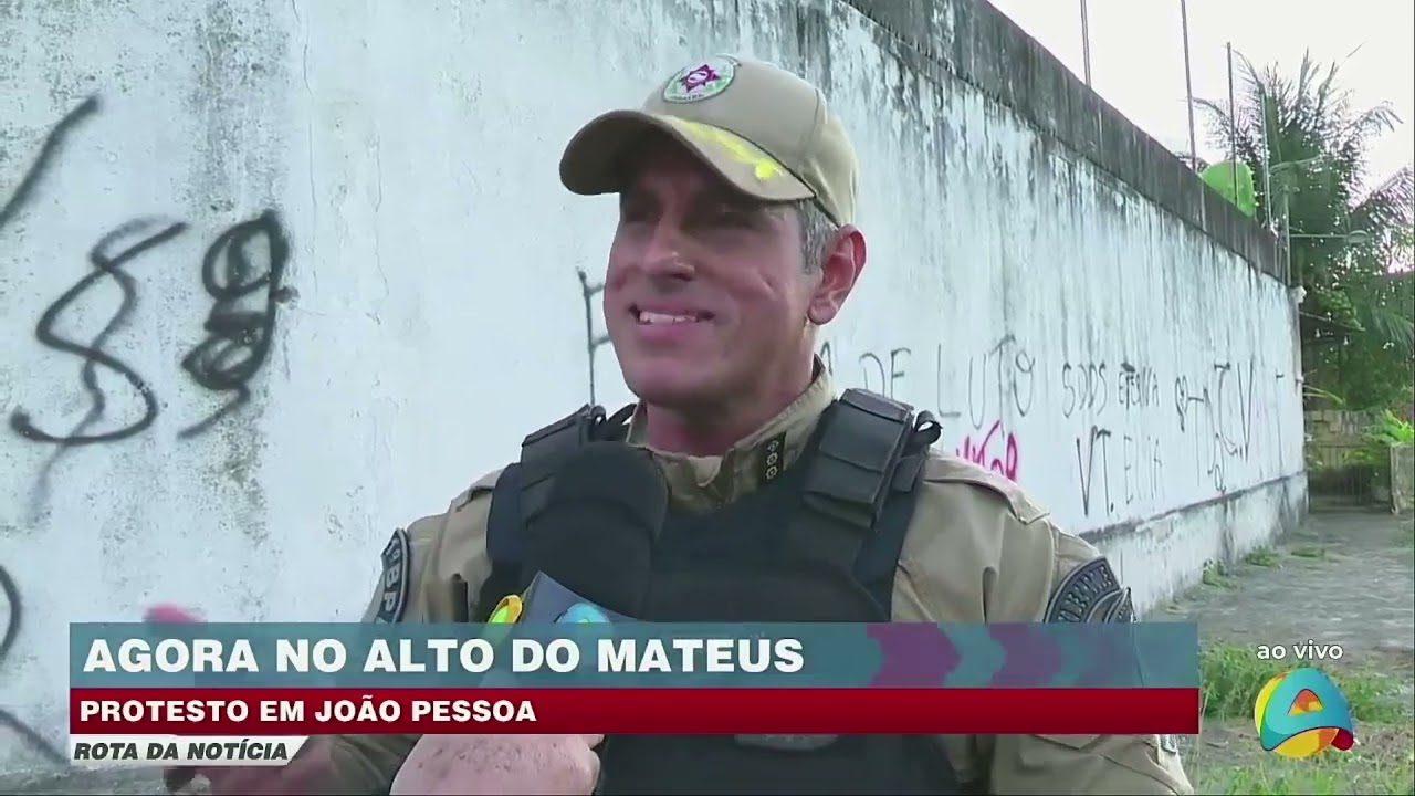 Rota da notícia - Protesto acontece agora no bairro Alto do Mateus