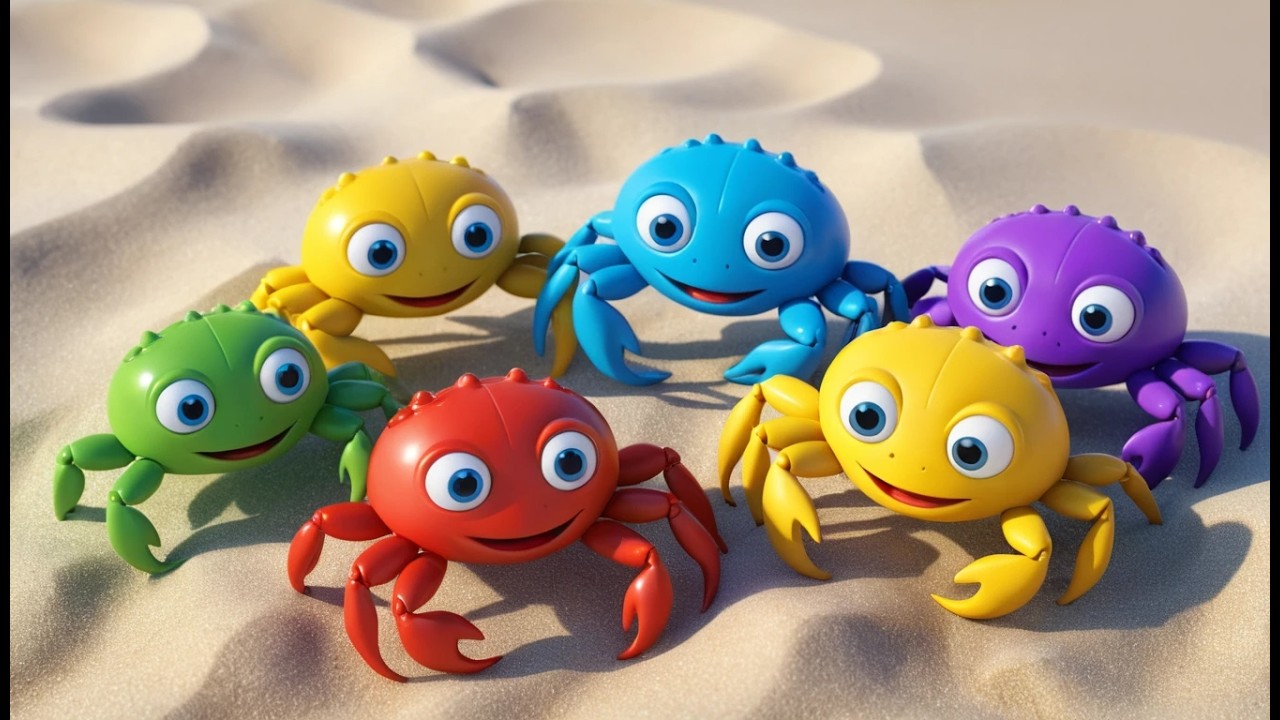 Fünf kleine Krabben, klack, klack 🦀 | Lustige Kinderlieder & Krabbenlied zum Mitsingen
