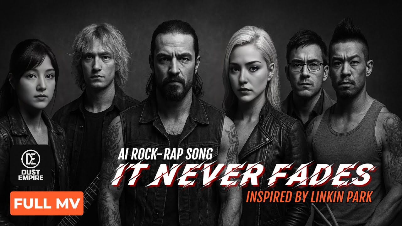 [MV] It Never Fades &ndash; AI Rock-Rap / Nu-Metal Song Inspired by Linkin Park's In The End | Dust Empire