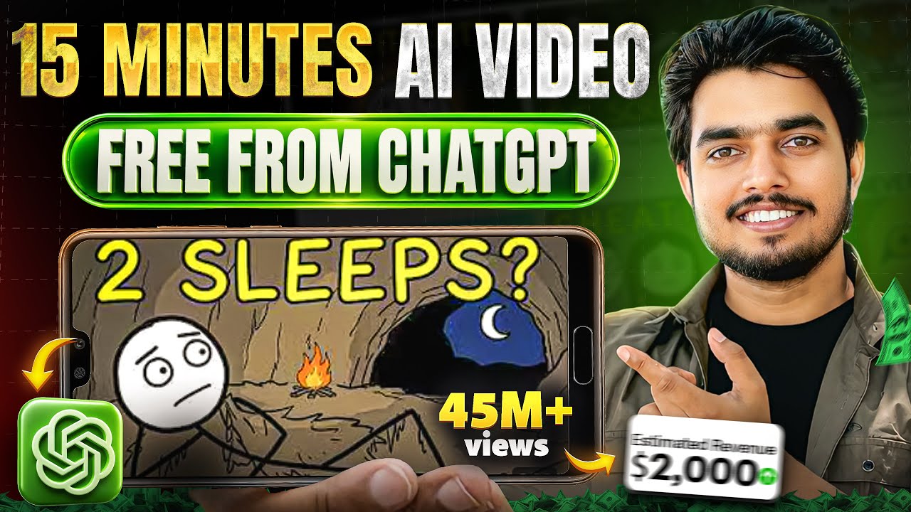 USA AI Video Kaise Banaye (15 Min) Using Just ChatGpt🔥 | USA Channel Ideas 2026 || Ai Automation
