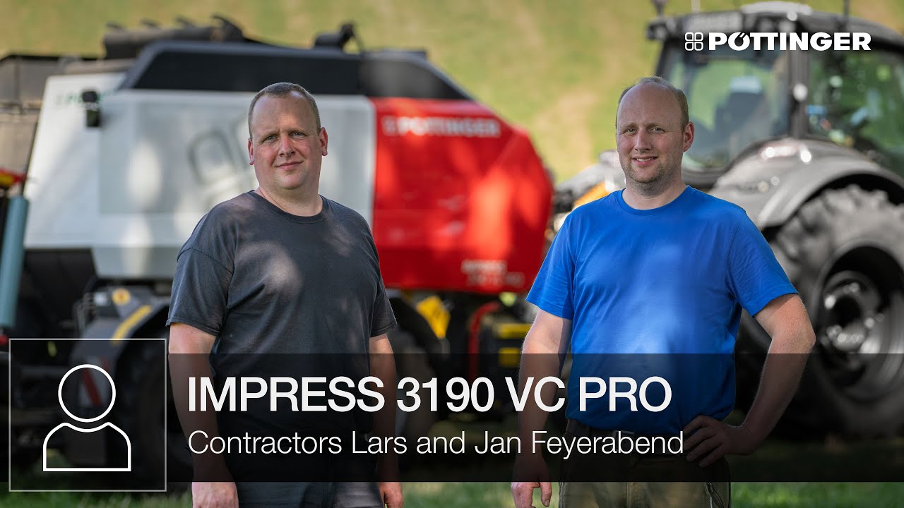 Contractor Lars and Jan Feyerabend show IMPRESS 3190 VC PRO in action | PÖTTINGER