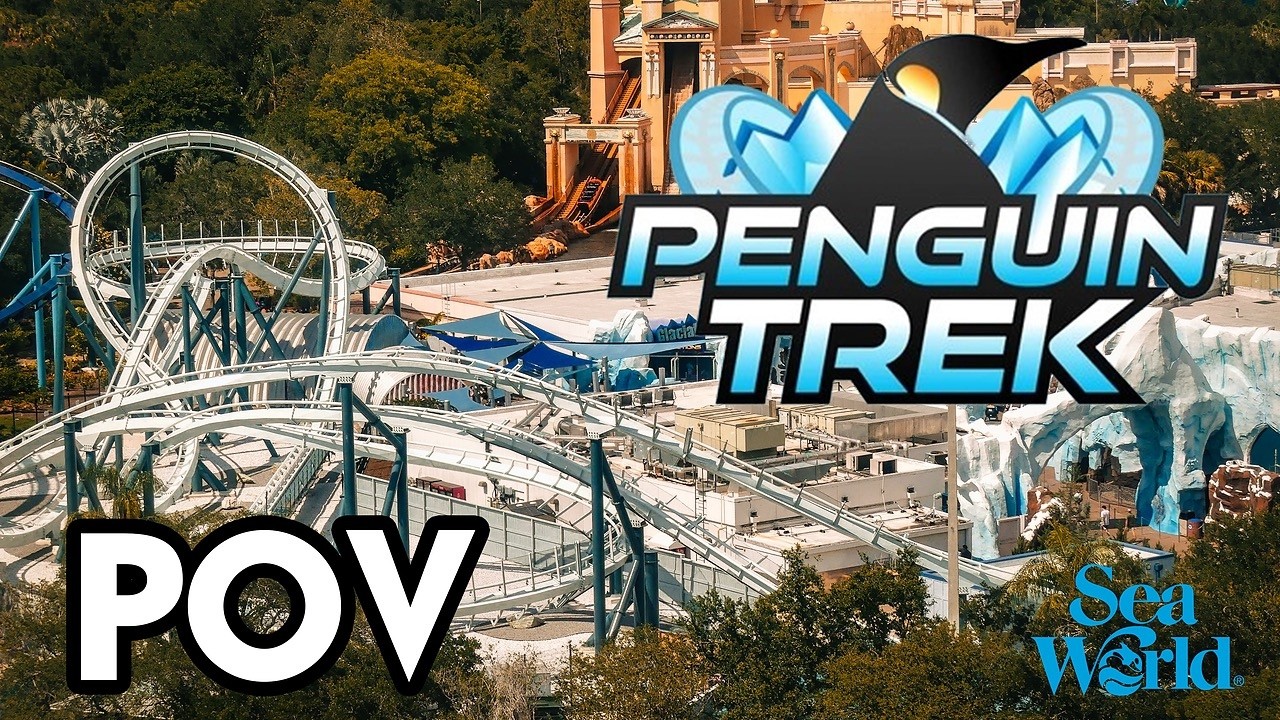 (4K) Penguin Trek (POV)-SeaWorld Orlando 