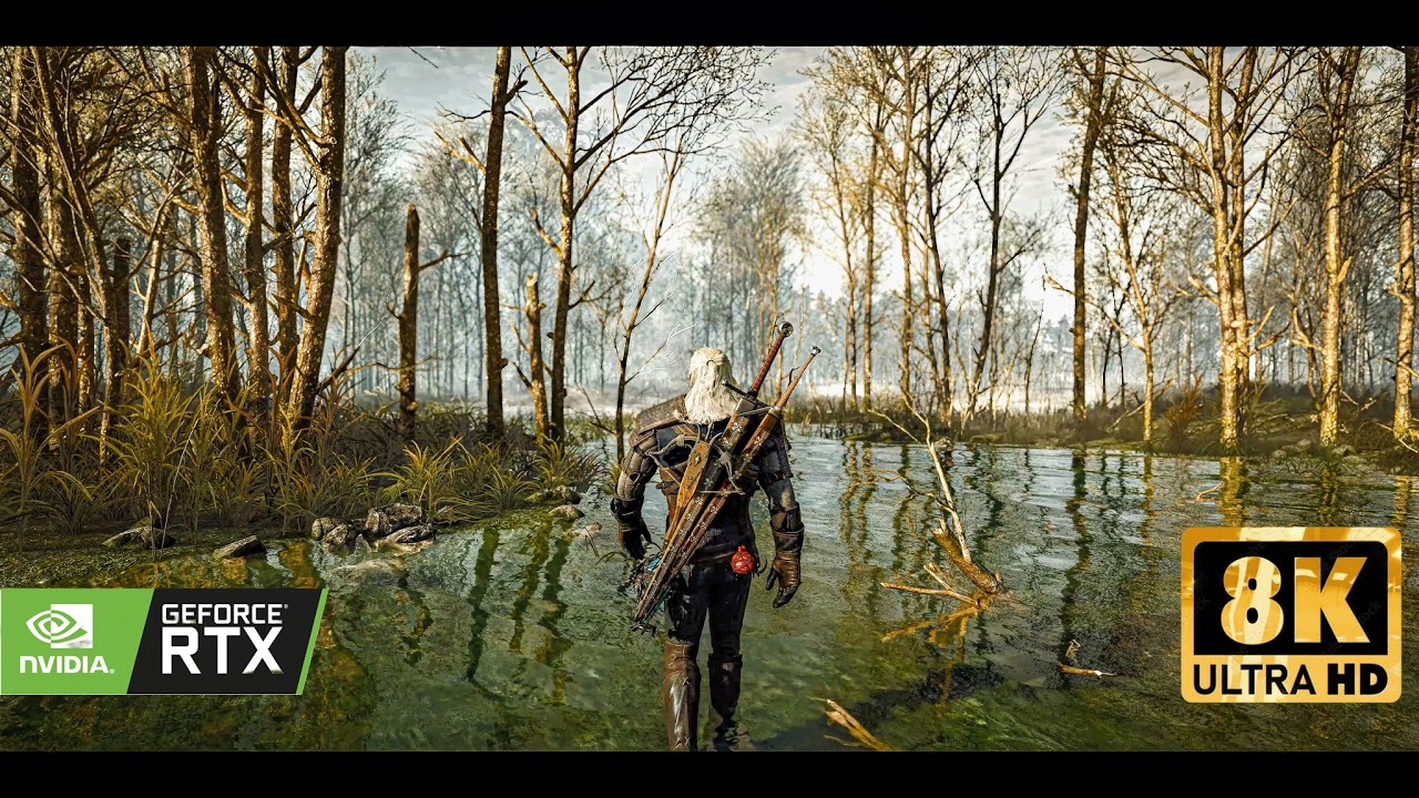 WITCHER 3 ULTRA MODDED in 8K DLSS 4.5 with RTX 5090