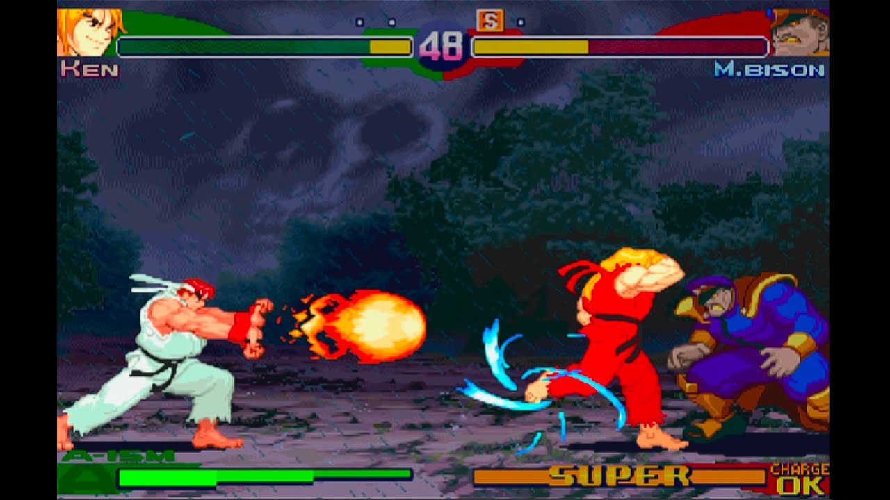 RYU / KEN  - Multiplayer Dramatic -Street Fighter Alpha 3   (PS3) [60FPS]