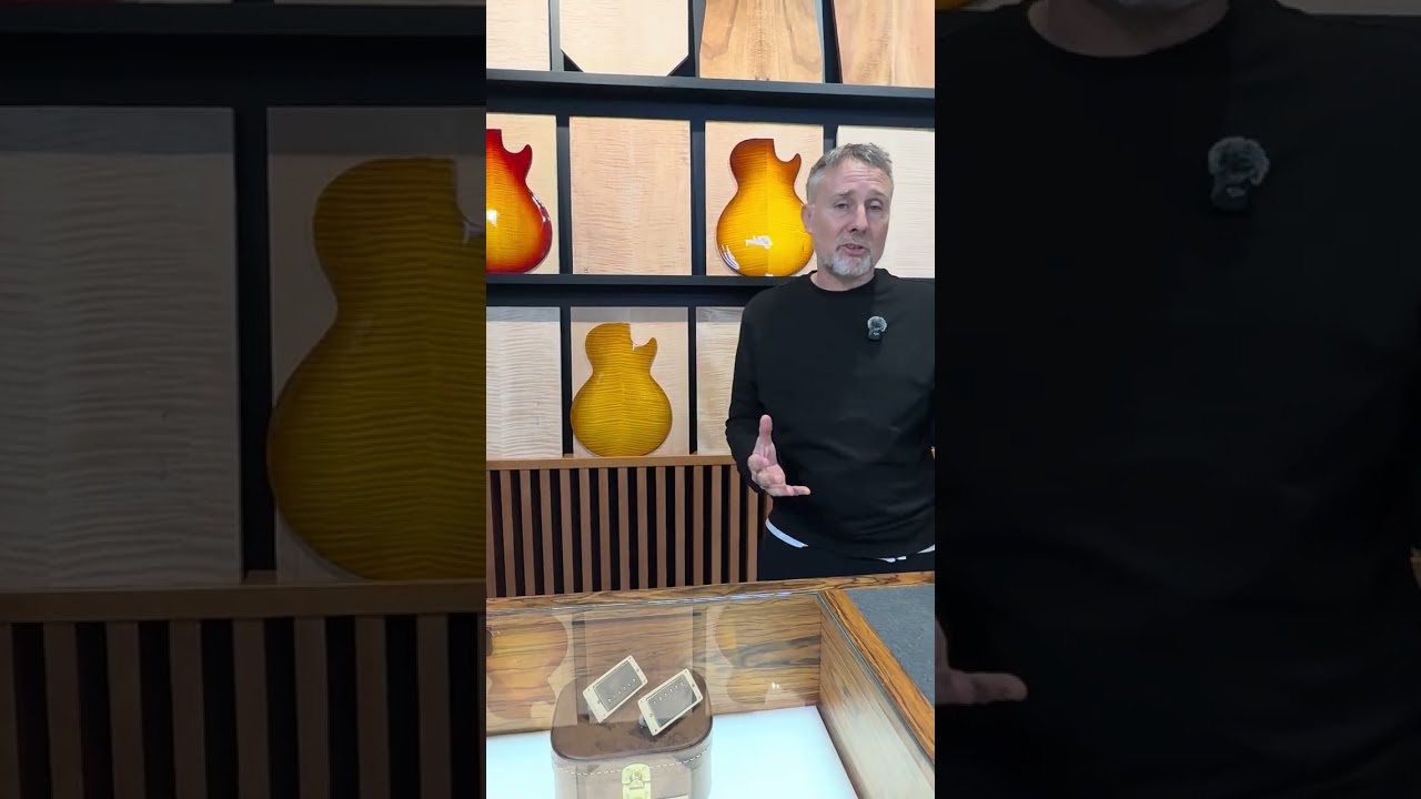 Gibson Garage M2M Custom Shop Room - Art of Guitar explores choosing the most amazing Les Paul tops