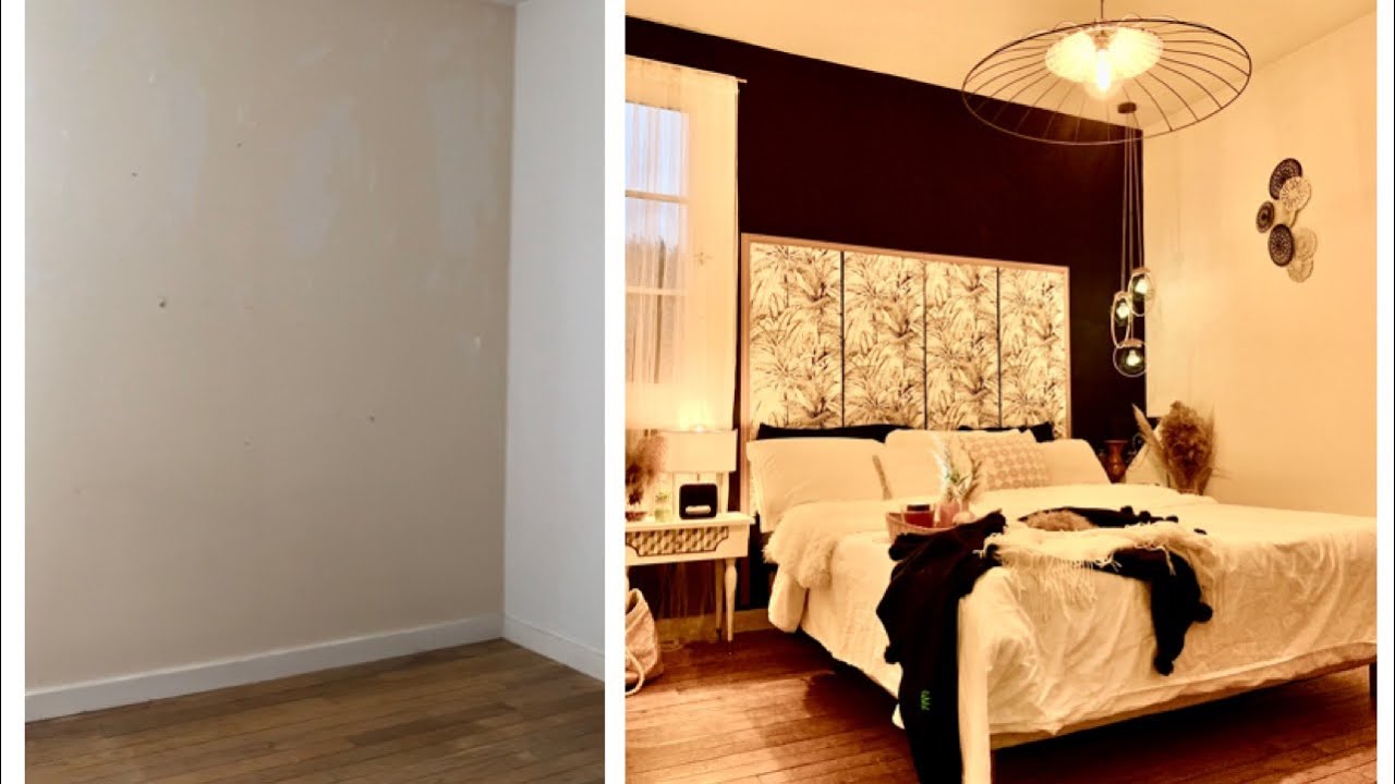 DIY RELOOKING CHAMBRE , Tête de lit à petit budget ! DIY SUSPENSION fait main