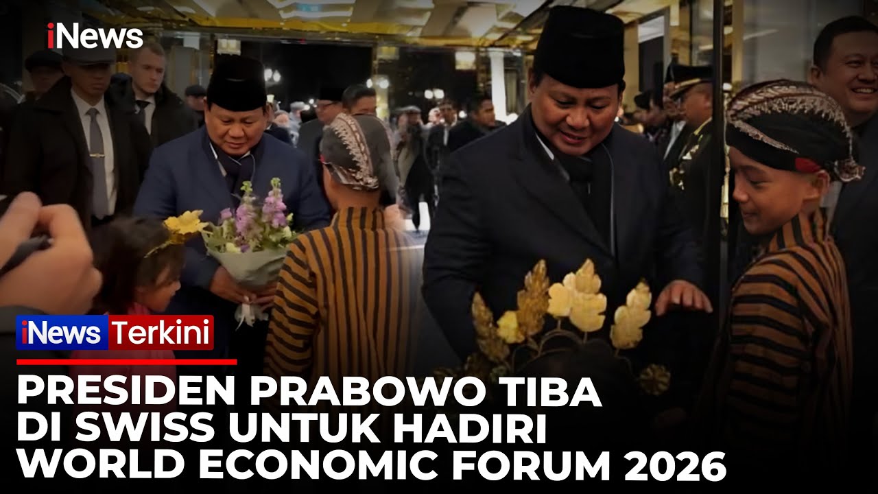 Momen Prabowo Disambut Diaspora Indonesia di Swiss, Diberi Bunga oleh Anak Kecil | iNews Terkini