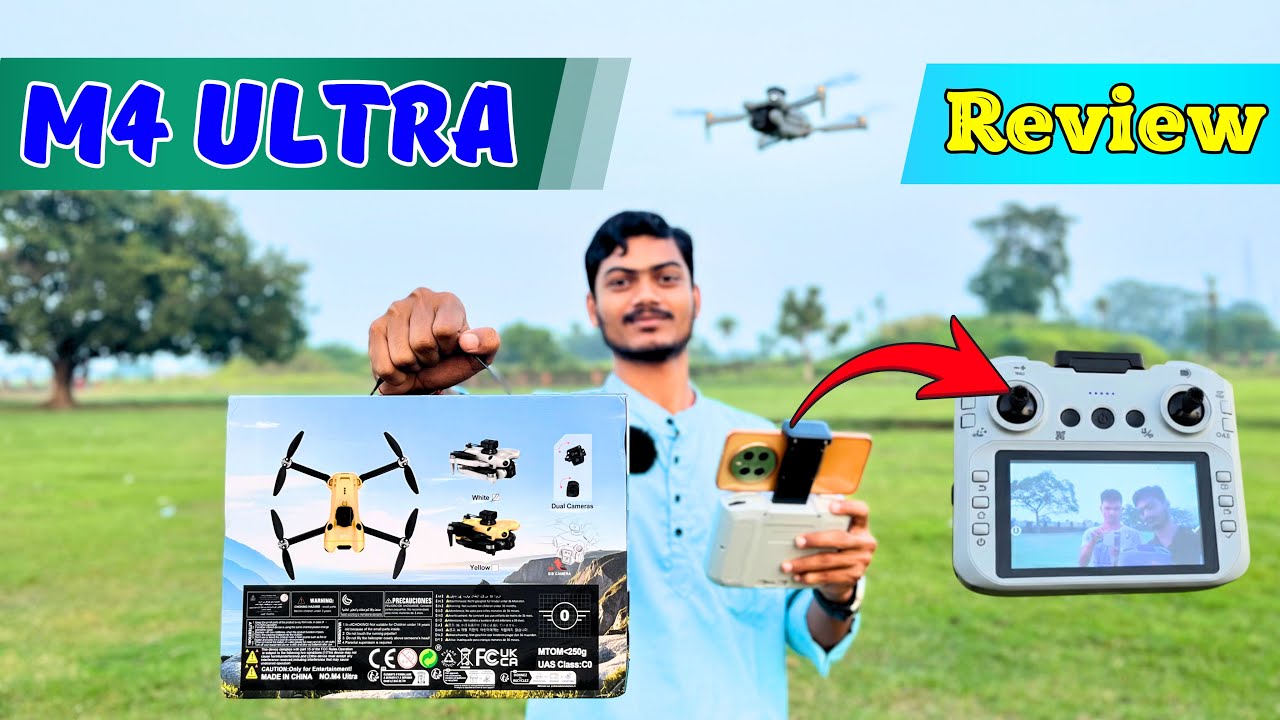 M4 Ultra Drone Review | Full Flight Test, Camera Quality & Battery Backup 🔥 Kya Ye Lena Chahiye?