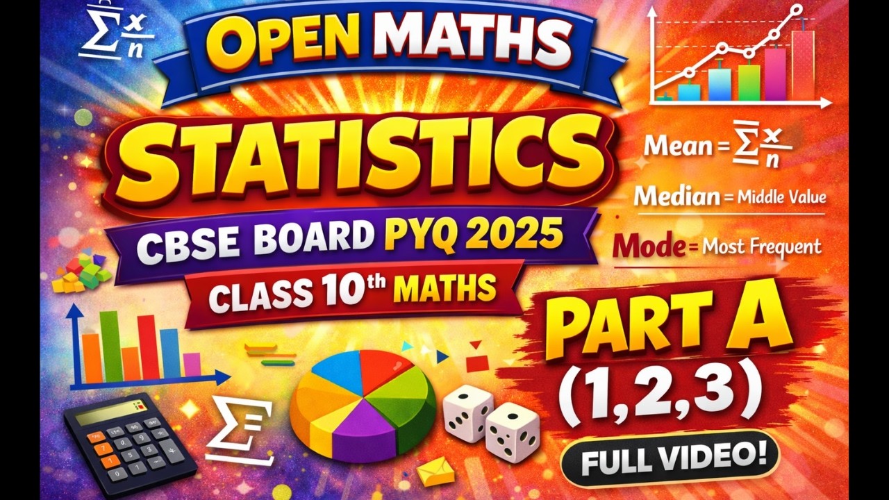 Class 10 Maths Basic | CBSE 2025 PYQ | Chapter Statistics | CBSE Board | NCERT  #cbse