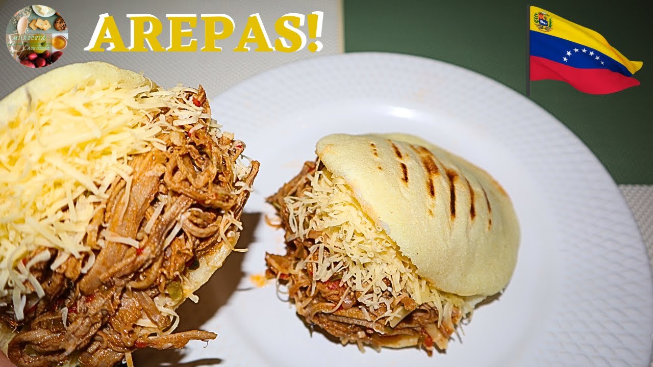 The Authentic Venezuelan Arepa! Arepa Pelúa!🫓
