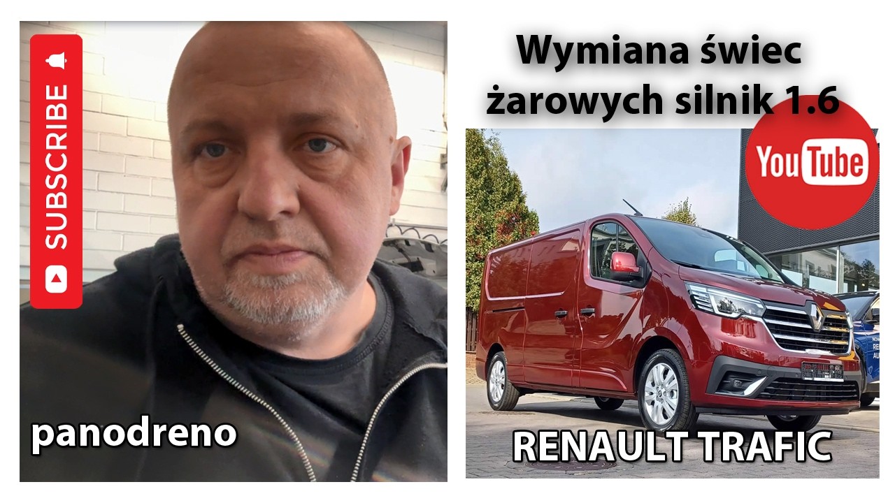 Wymiana świec żarowych w Renault Trafic silnik 1.6 diesel