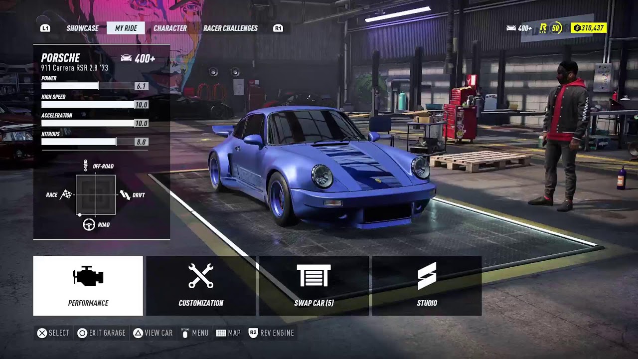Playing need for speed