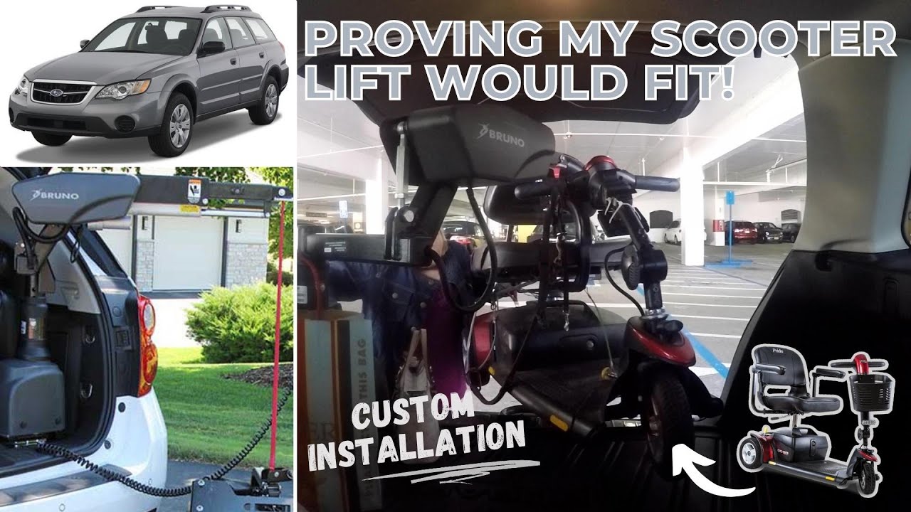 Installing A Bruno Curb-Sider Lift Into A Hatchback | Mobility Scooter Life