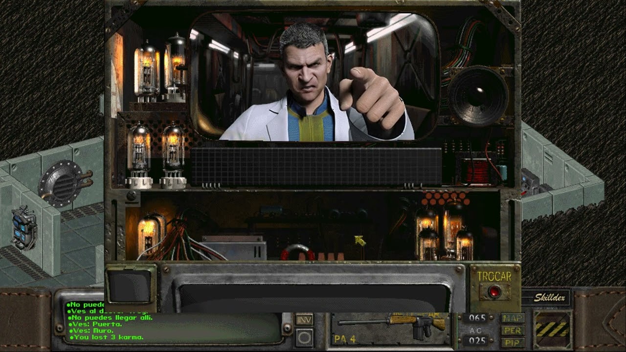 La inteligencia te persigue pero eres mas r&aacute;pido. Fallout 2