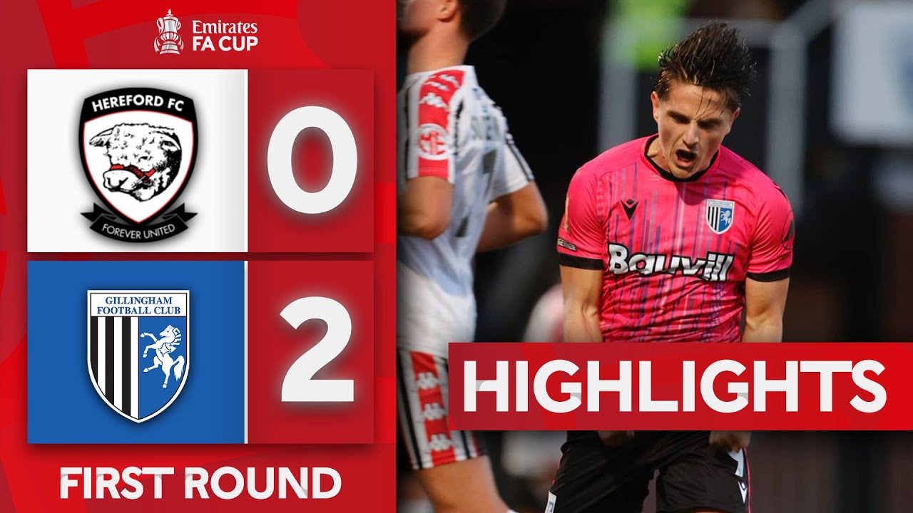 Hereford 0-2 Gillingham | First Round | Emirates FA Cup 2023-24