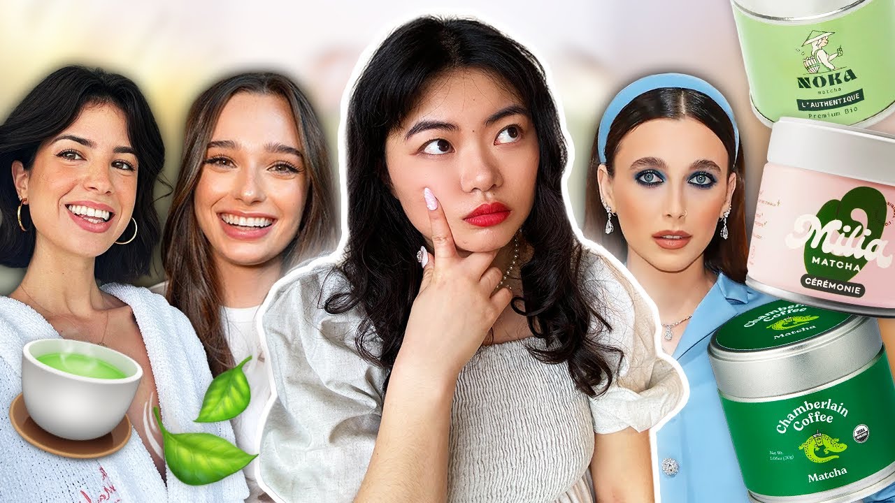 JE TESTE LES MATCHA DES INFLUENCEUSES (Milia, Noka, Chamberlain Coffee) - le meilleur matcha ?