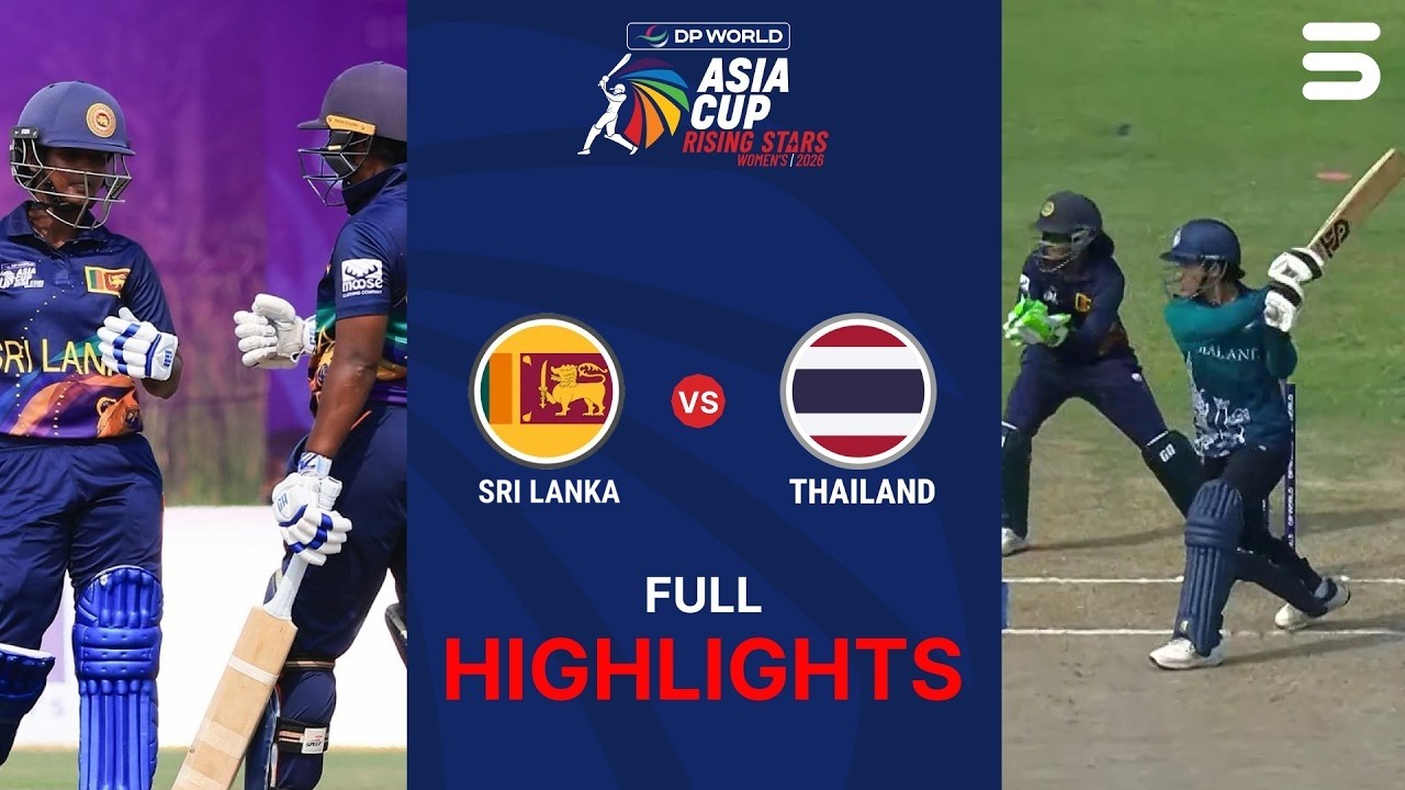 Full Highlights | Sri A W vs Thai W | Match 12 | Women's Asia Cup Rising Stars | ZM1H