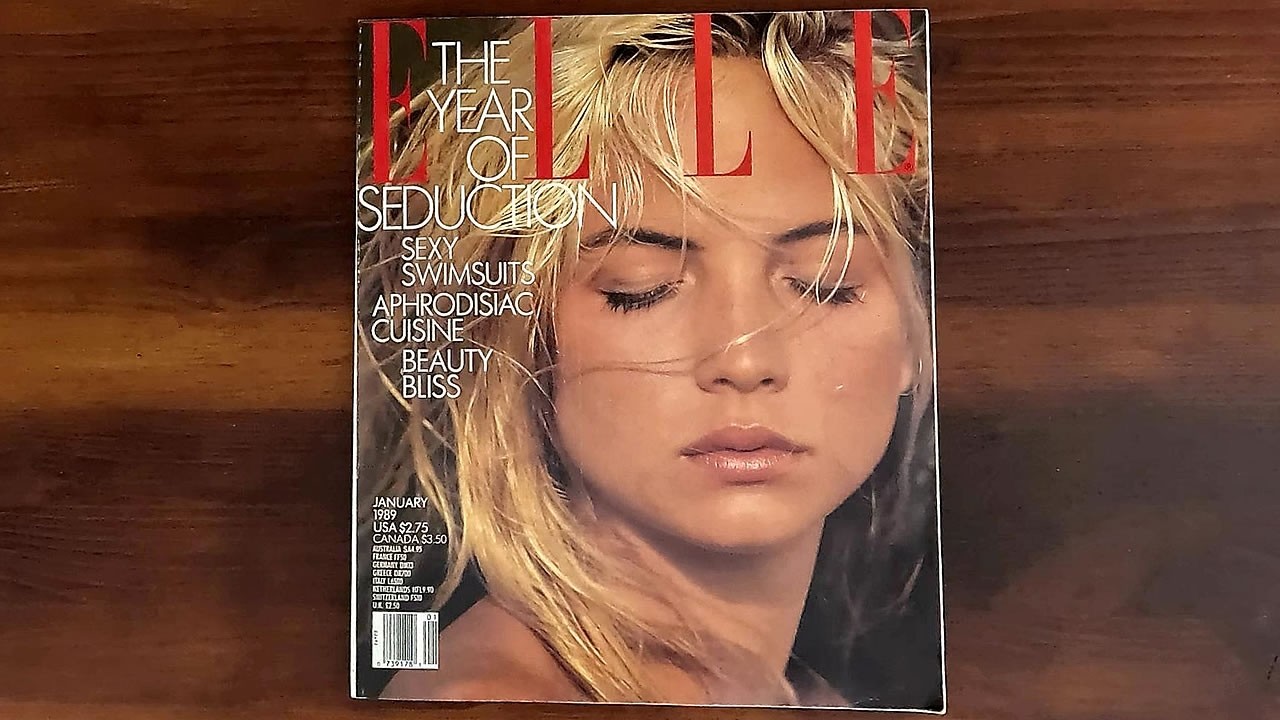 Elle January 1989 Rachel Williams, Cindy Crawford | ASMR Magazine Flip Through