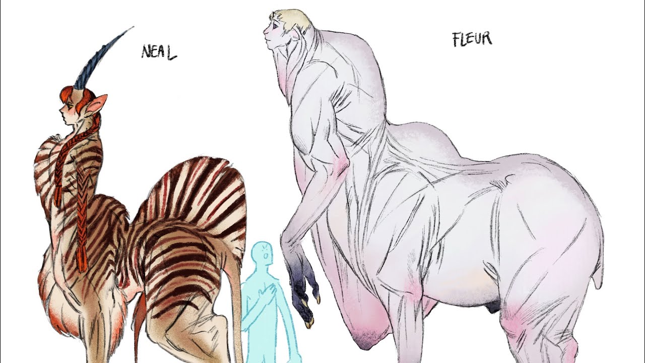 Procreate: Neal & Fleur character design