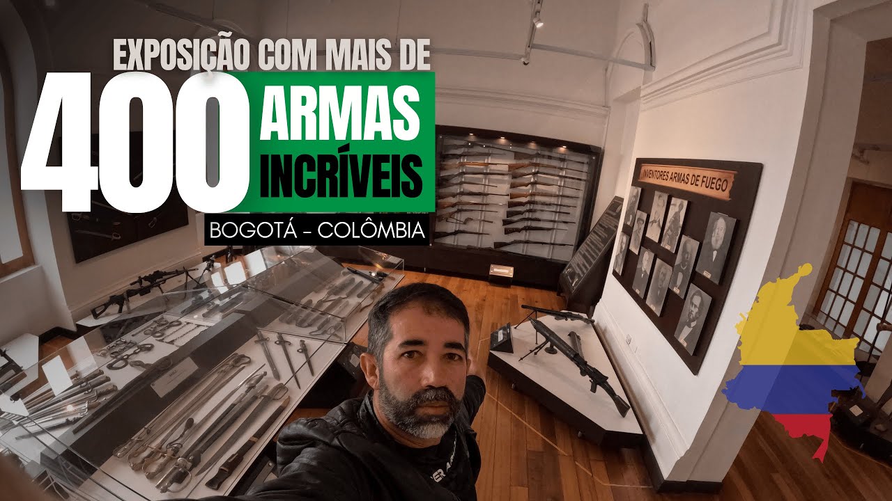 AS INCRÍVEIS ARMAS do MUSEU DA POLÍCIA COLOMBIANA