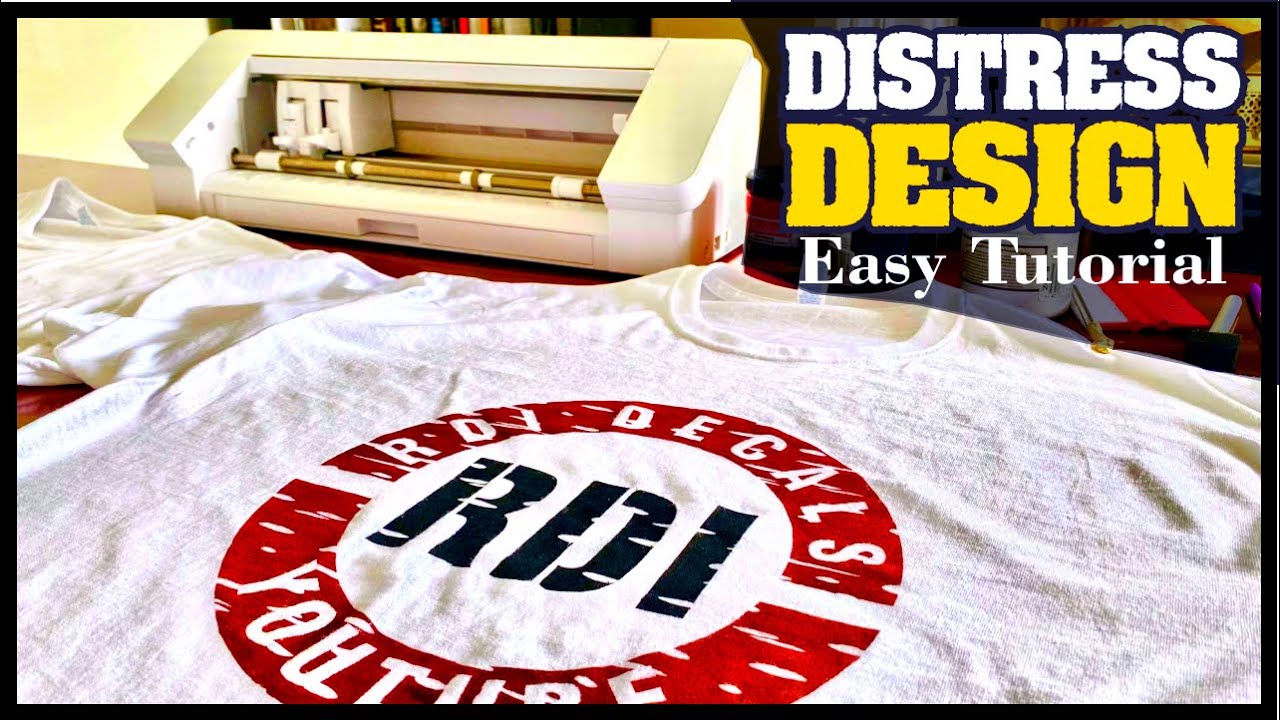 How To Make A DISTRESS EFFECT Design (VERY EASY)