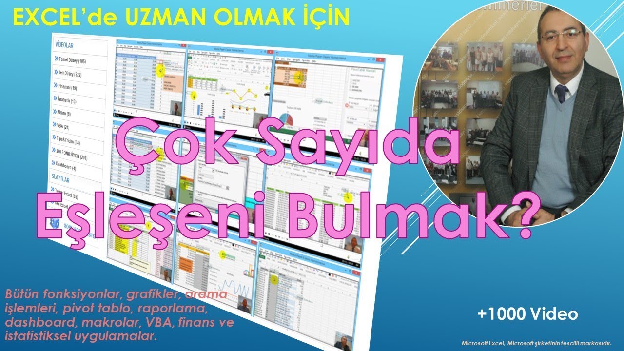 Excel Tüm Eşleşenleri Bulmak  - DÜŞEYARA - İNDİS / VLOOKUP - INDEX