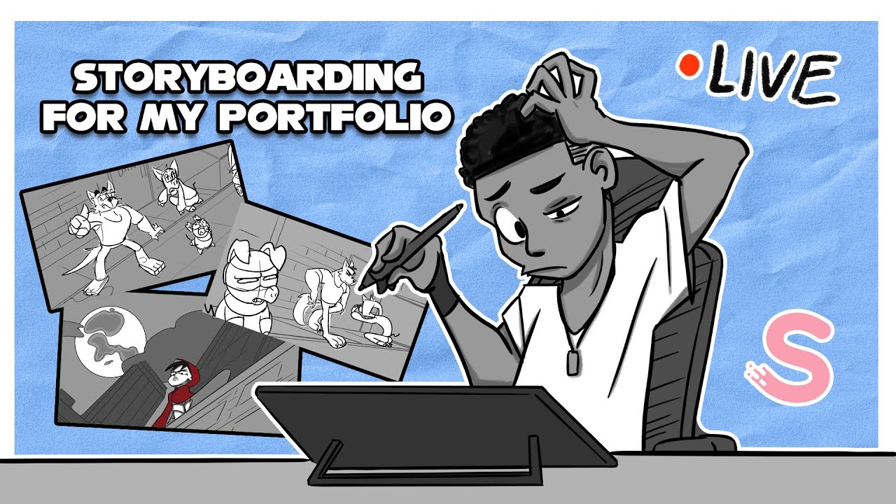 🔴I do nothing for an hour!!! - Storyboarding live stream