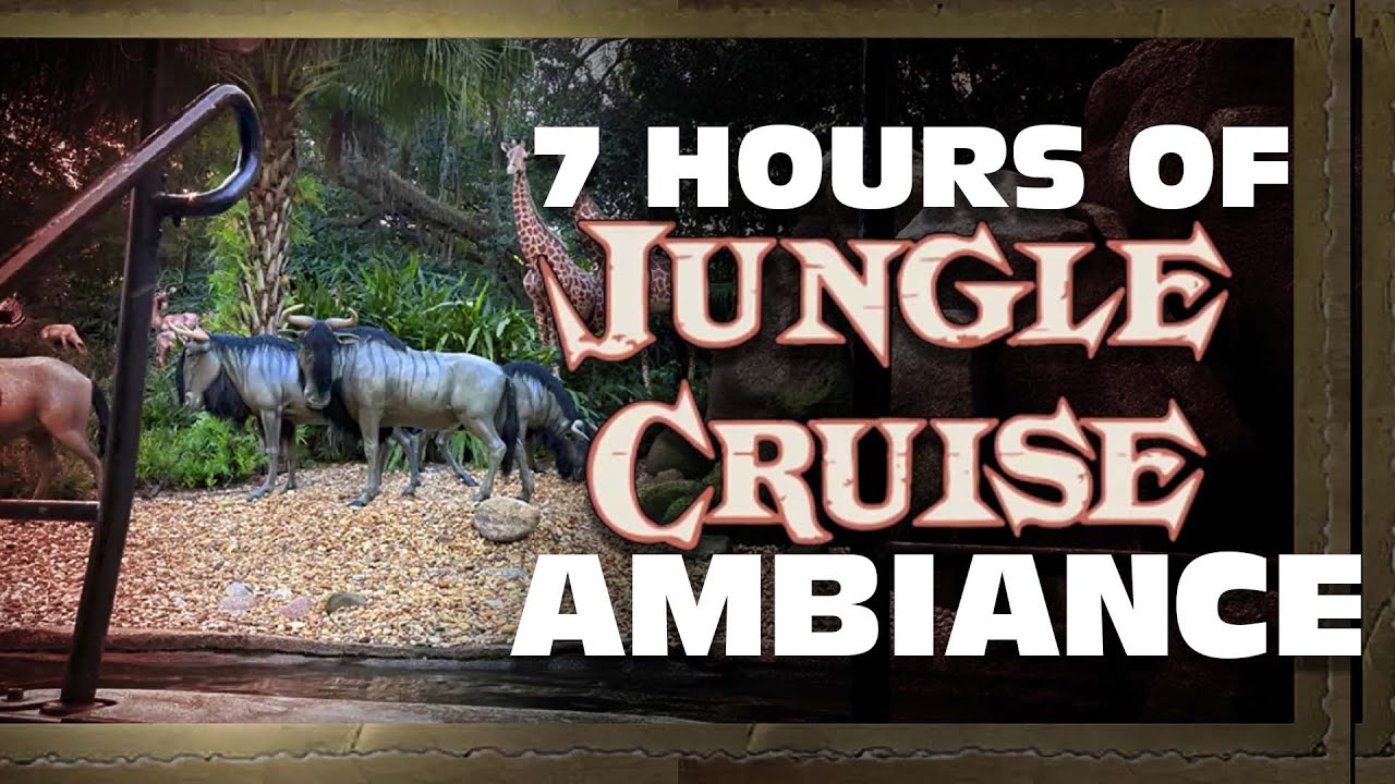 Fall asleep in Disney 7 Hours of Jungle Cruise Ambience | Adventureland Safari Jungle Sounds