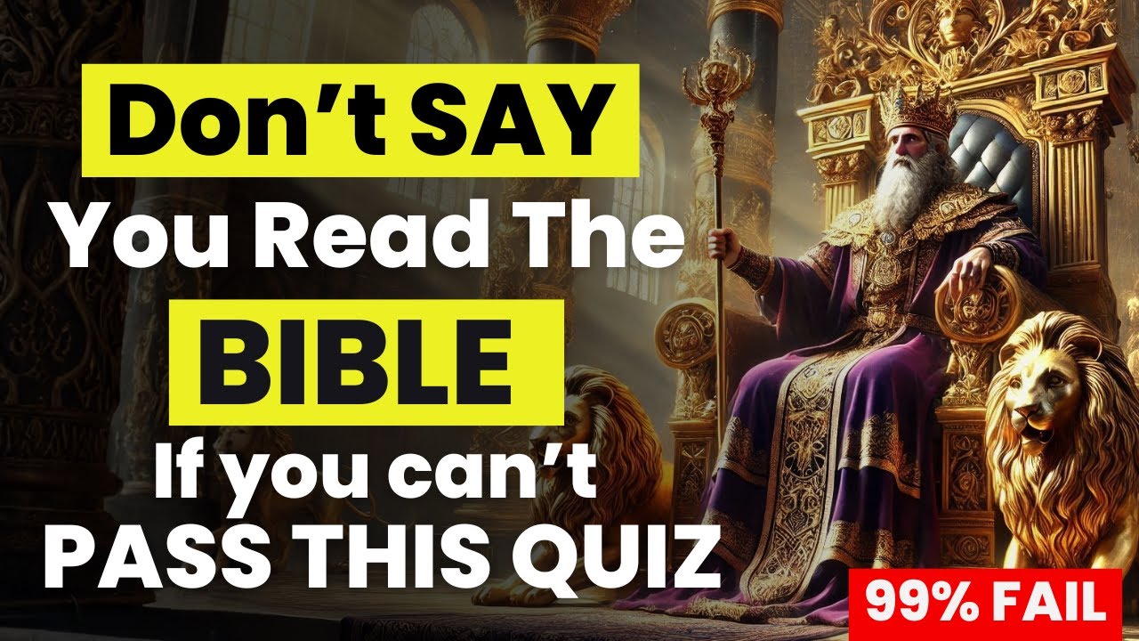 👑 30 QUESTIONS About BIBLICAL KINGS That Expose WHO STUDIES Scripture vs Who Just SAYS THEY DO