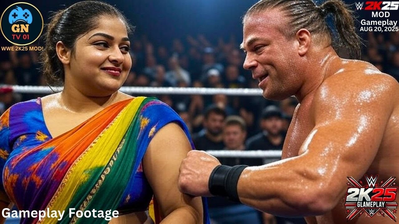 WWE 2K25 - Indian Diva Asha vs. Rob Van Dam - Intergender Match Gameplay | August 20 , 2025