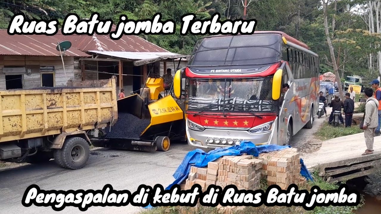 Kejar Target Arus Mudik 2026 Pengaspalan di Ruas Batu jomba Terus di kebut