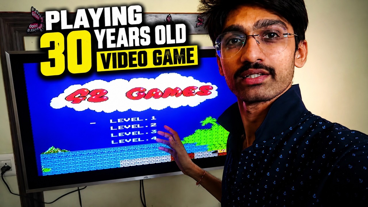Playing TV Video Game | Super Mario | Contra | Old Video Games !