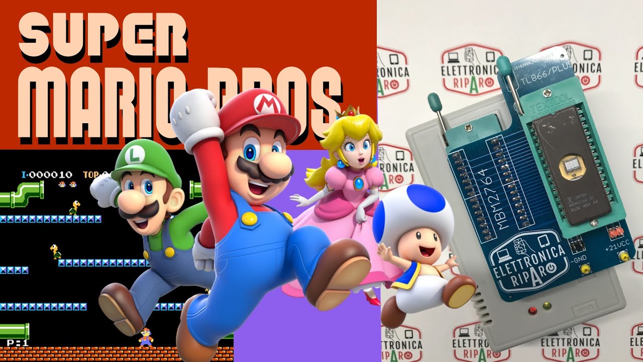 TL866Plus Super Mario Bros Nintendo 27C64 Eprom