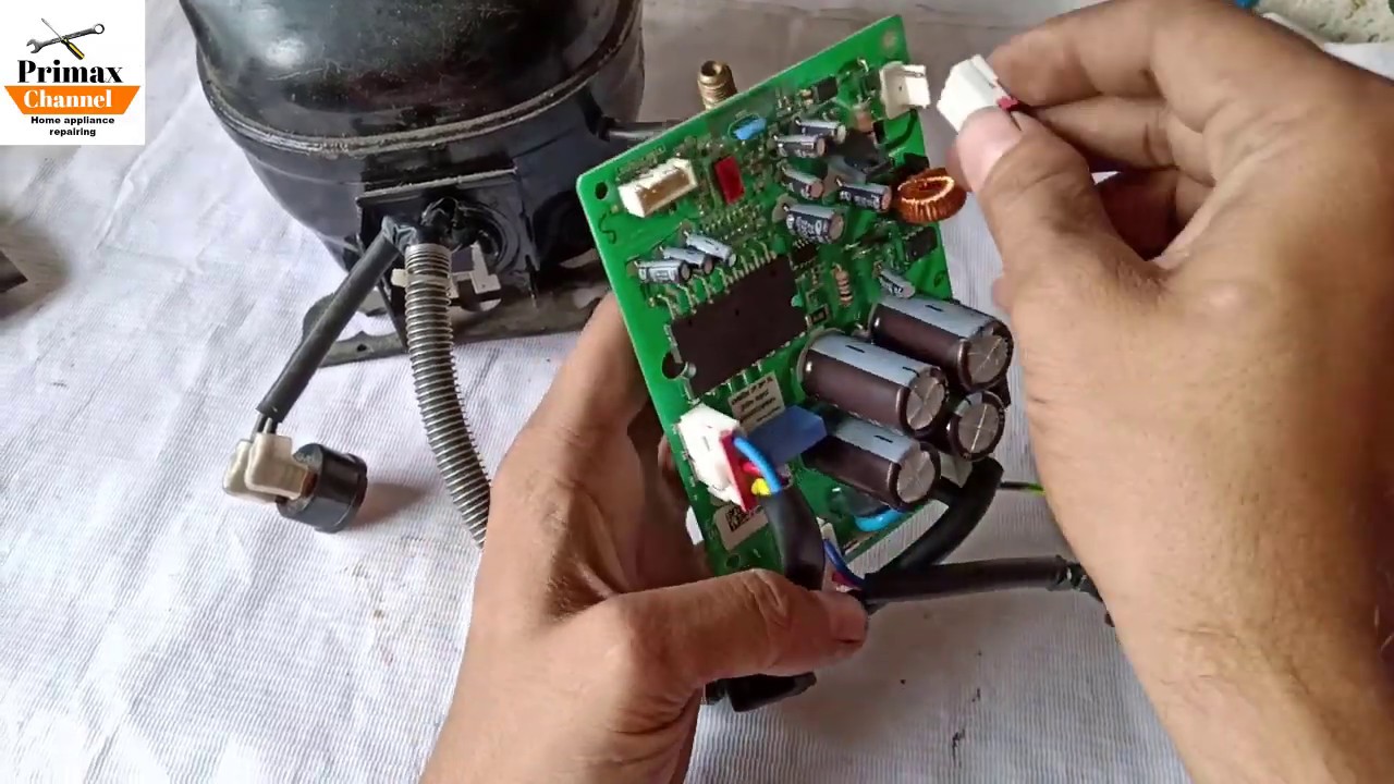how to check inverter refrigerator identify PCB board  & refrigerator repair