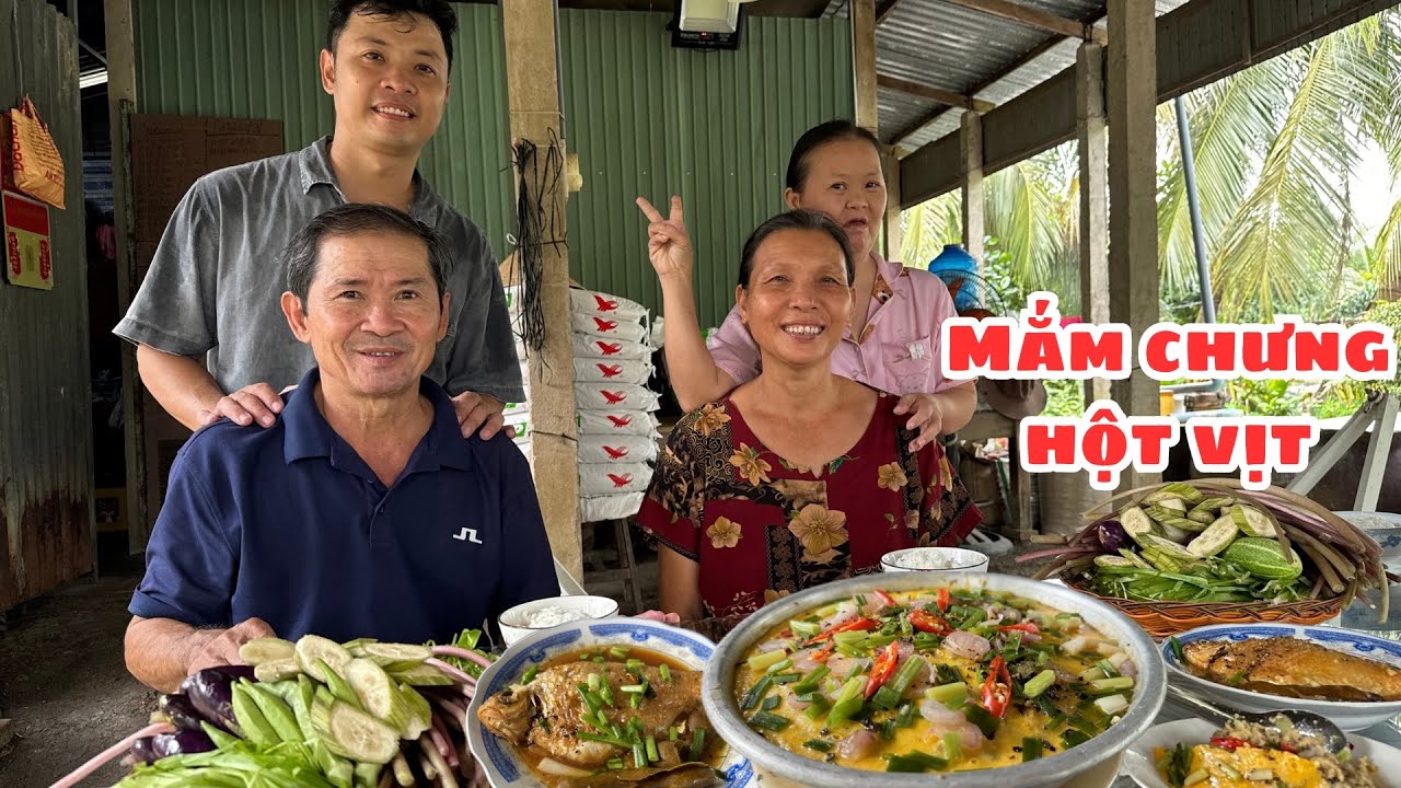 Công việc mỗi sáng của chú 5, Trưa Làm CÁ HE KHO ME, MẮM CHƯNG HỘT VỊT ăn hết nồi cơm