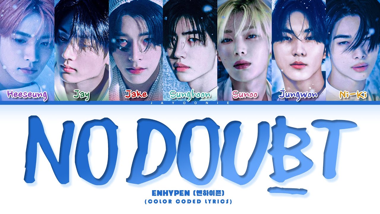 ENHYPEN  'No Doubt' (No Doubt 엔하이픈) (Color Coded Lyrics)