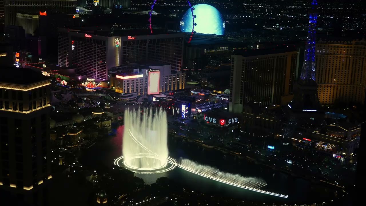 Fountains of Bellagio - Sleigh Ride (Vdara Fountain View Room)