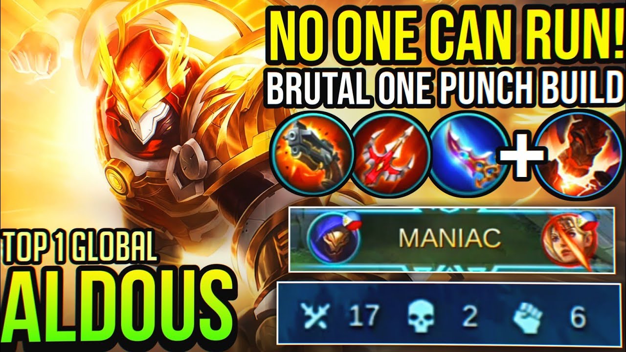 DANGEROUS ONE PUNCH! ONE HIT ONE KILL, ALDOUS BEST BUILD 2020 | Top 1 Global Aldous - Mobile Legends