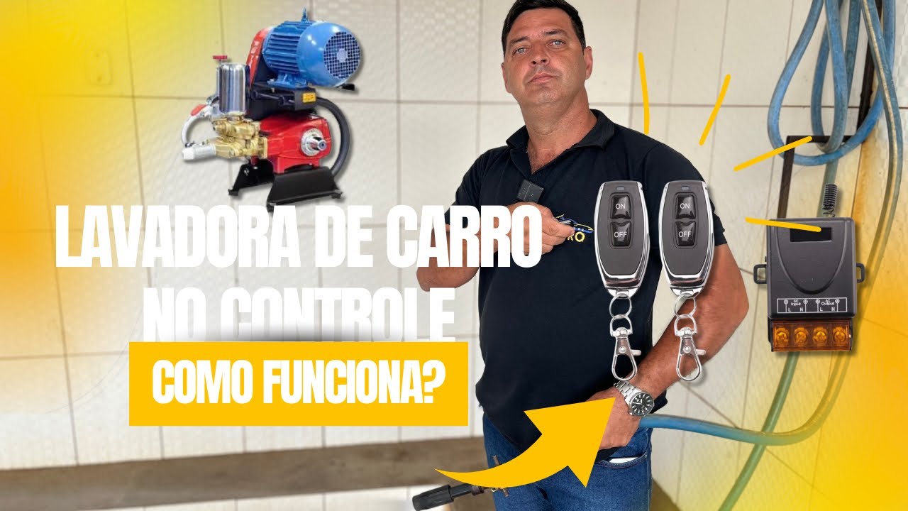 Lavadora de alta pressão no controle remoto! como usar controle remoto nas bombas de jato?