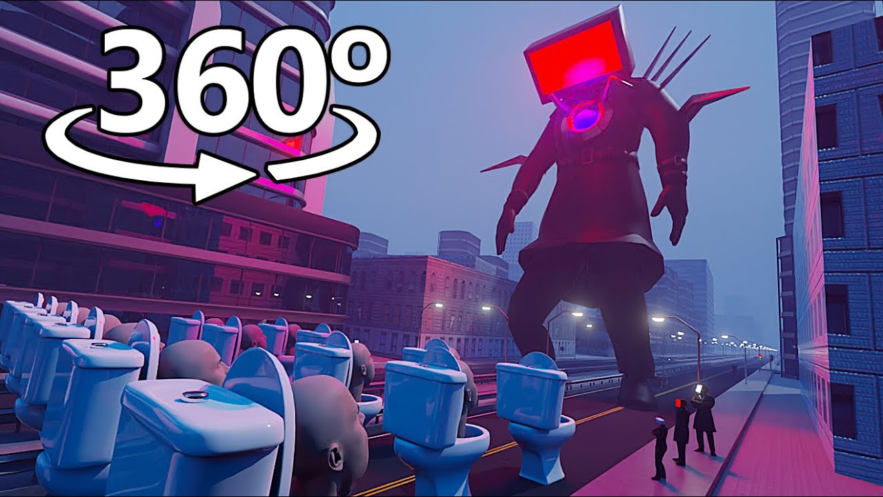 Skibidi Toilet in 360&deg; | VR / 4K
