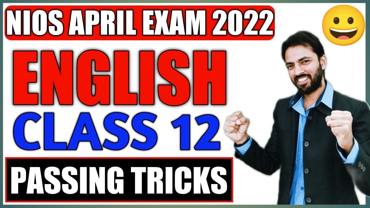 Nios April Exam 2022 English Class 12 Passing Trick | Nios Class 12th Solved Paper | Nios Updates