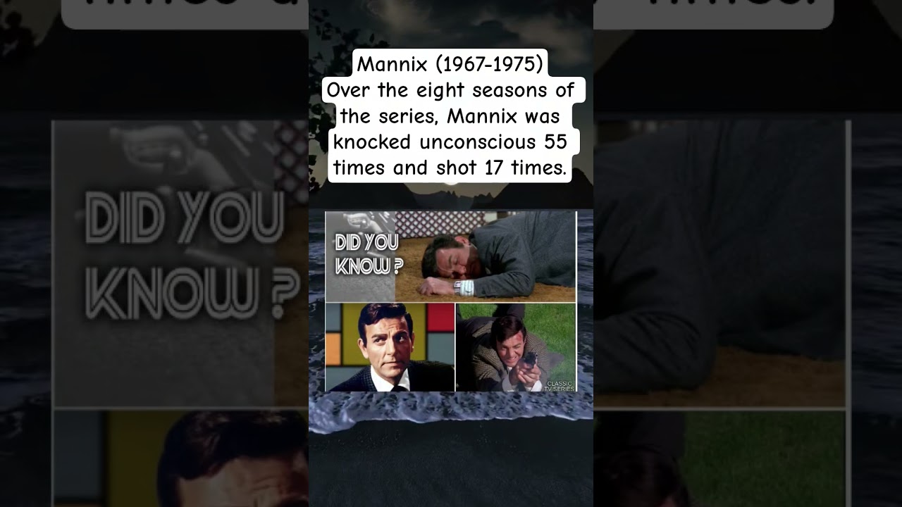 Mannix (1967-1975)Over the eight seasons of the series