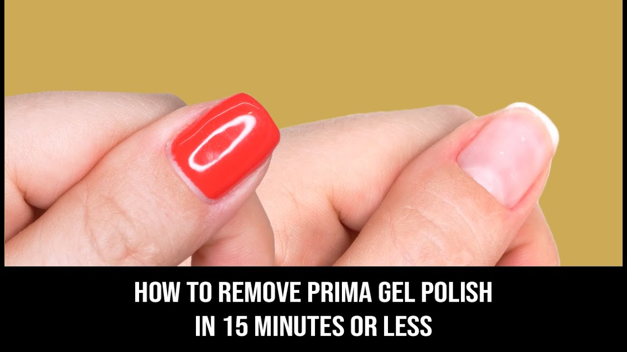 Removing PRIMA hypoallergenic gel polish