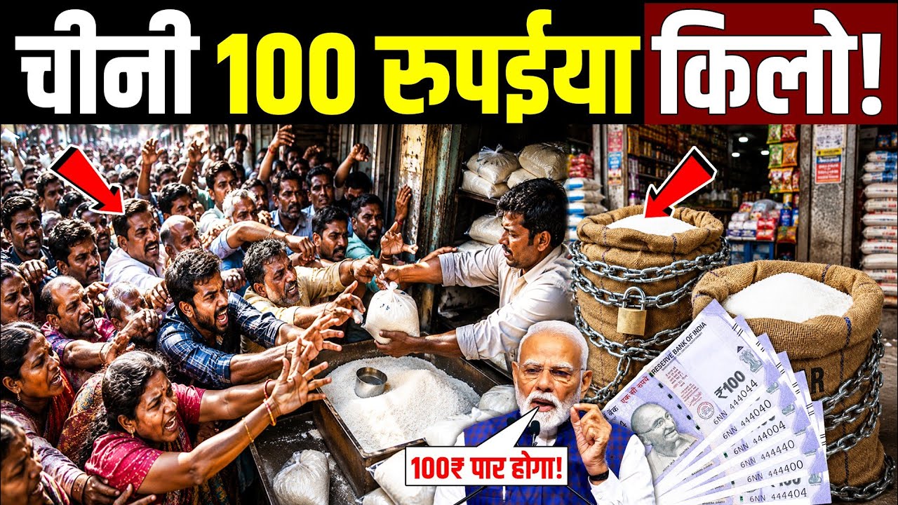 चीनी 100 रुपईया किलो! मचा गया हाहाकार, कितना जाएगा चीनी की दाम! Why Sugar Price Increase in India