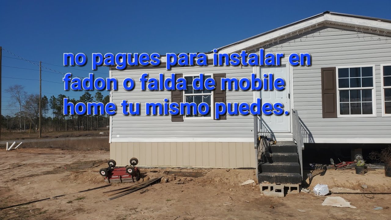 No pagues para instalar el Faldon de traila o mobile home 🏡 tu mismo puedes es super facil.