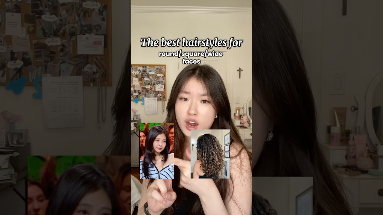 The BEST HAIRSTYLES for ROUND/SQUARE/WIDE face shapes