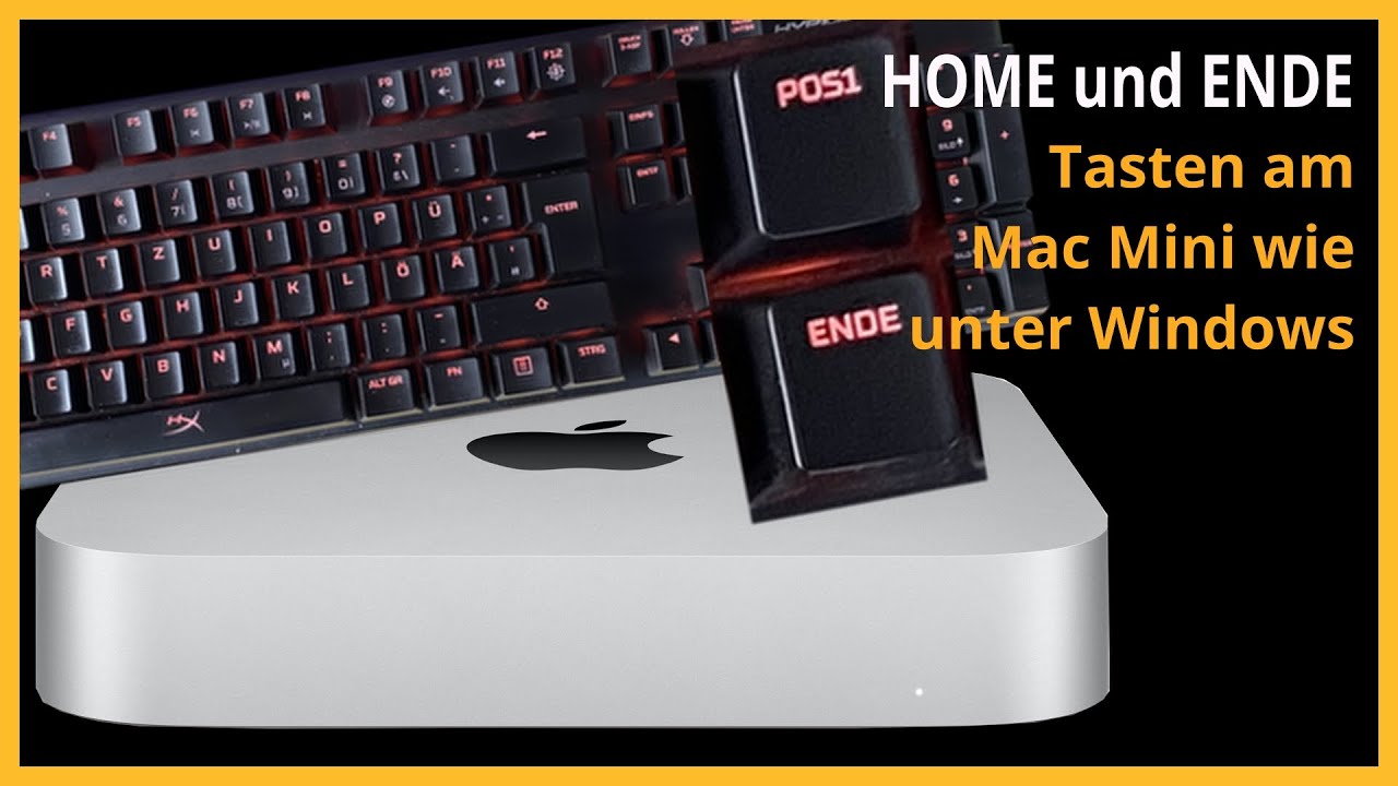 HOME / POS1 und ENDE Taste am M1 Mac Mini wie unter Windows auf einer Windows-Tastatur verwenden