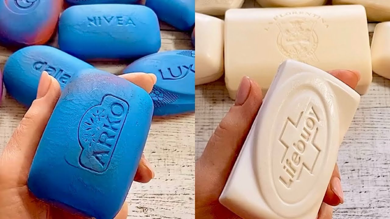 АСМР мыло Soap cutting