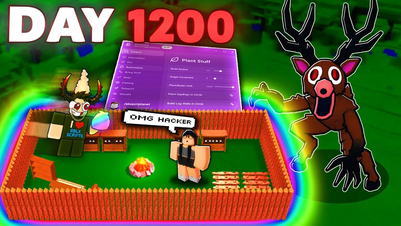 Я построил ХАКЕРСКУЮ БАЗУ, чтобы ТРОЛЛИТЬ ИГРОКОВ в сценарии 99 Nights in the Forest!